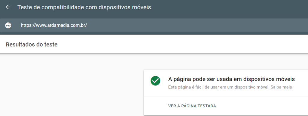 Teste de Compatibilidade Mobile em SEO